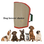 Red Twill Jute Training Dog Bite Sleeve Open Sleeve Protector Pet Products, Red Twill Jute