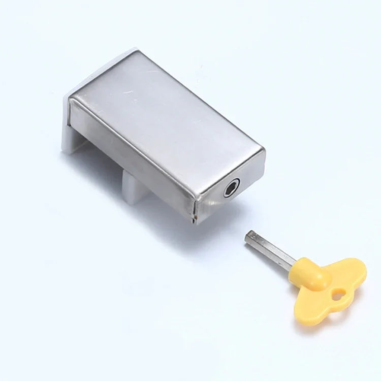 2 PCS Aluminum Screen Window Door Lock Child Protection Safety Lock Anti-theft Stopper, Hex Key, One-word Key