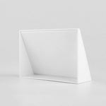 Acrylic Triangle Price Tag Student Desk Seat Board (White), 7.4x10.5cm (White), 7.4x5.3cm (Black), 7.4x10.5cm (Black)