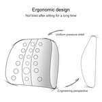 Lumbar Cushion Office Maternity Seat Cushion Car Lumbar Memory Foam Lumbar Pillow,Style:, Standard (Blue), Standard (Gray), Standard (Black), Standard (Pink), 3D (Blue), 3D (Gray), 3D Upgrade Core (Blue), 3D Upgrade Core (Gray)