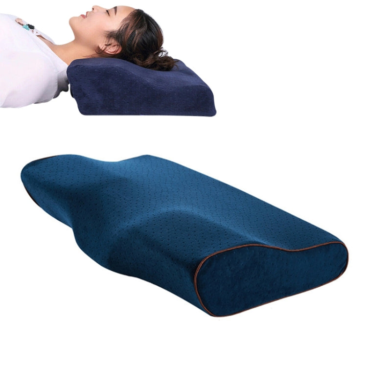 Butterfly Shape Memory Foam Snorked Pillow Slow Rebound Health Care Cervical Pillow, 50x30x10x6cm, 62x34x12x6cm