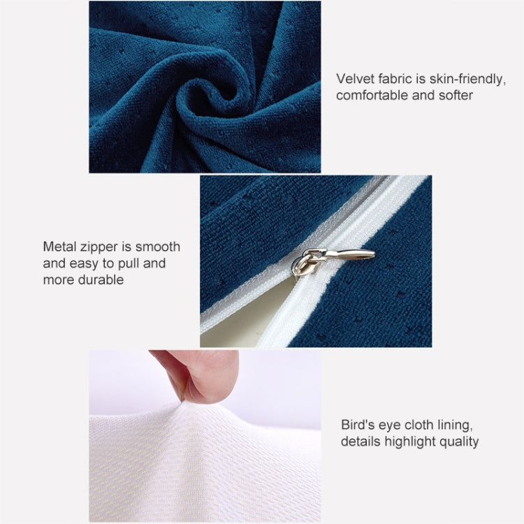 Butterfly Shape Memory Foam Snorked Pillow Slow Rebound Health Care Cervical Pillow, 50x30x10x6cm, 62x34x12x6cm