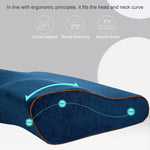 Butterfly Shape Memory Foam Snorked Pillow Slow Rebound Health Care Cervical Pillow, 50x30x10x6cm, 62x34x12x6cm