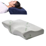 Butterfly Shape Memory Foam Snorked Pillow Slow Rebound Health Care Cervical Pillow, 50x30x10x6cm, 62x34x12x6cm