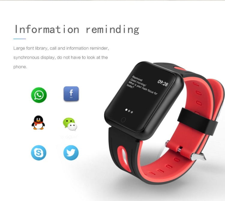ساعات ذكية P68 مع مراقب معدل ضربات القلب وضغط الدم وتتبع النشاط لساعة Xiaomi Band 3 وساعة Huawei Color Band 2، TBD056989501A، TBD056989501B، TBD056989501C، TBD056989501D، TBD056989501E، TBD056989501F، TBD056989501G