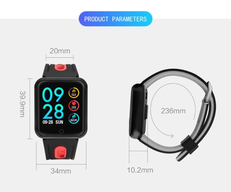 ساعات ذكية P68 مع مراقب معدل ضربات القلب وضغط الدم وتتبع النشاط لساعة Xiaomi Band 3 وساعة Huawei Color Band 2، TBD056989501A، TBD056989501B، TBD056989501C، TBD056989501D، TBD056989501E، TBD056989501F، TBD056989501G