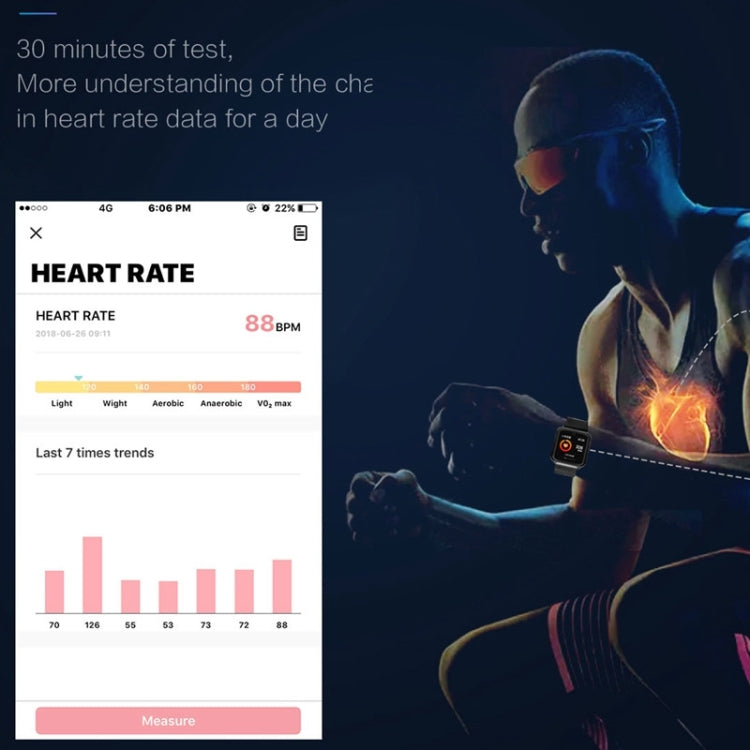 ساعات ذكية P68 مع مراقب معدل ضربات القلب وضغط الدم وتتبع النشاط لساعة Xiaomi Band 3 وساعة Huawei Color Band 2، TBD056989501A، TBD056989501B، TBD056989501C، TBD056989501D، TBD056989501E، TBD056989501F، TBD056989501G