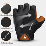 WEST BIKING YP0211196 Half-Finger Shock-Absorbing Anti-Skid Motorcycle Bike Gloves Riding Equipment, S, M, L, XL