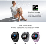 V11 Smartwatch Real-time Heart Rate Blood Pressure Monitor Multi-sport mode Breathing Light Smart Watch for Android IOS Phone