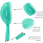 3 in 1 Plastic Curly Hair Salon Comb Set Hollow Massage Mosquito Comb, 3 in 1 Pink, 3 in 1 Green, 3 in 1 Black, 3 in 1 Blue