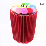 SH-236 Short Folding Paper Stool Household Multifunctional Convenient Stool, Brown, White, Red, Black, Pink, Purple, Green, Blue, Yellow, Orange