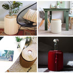 SH-236 Short Folding Paper Stool Household Multifunctional Convenient Stool, Brown, White, Red, Black, Pink, Purple, Green, Blue, Yellow, Orange