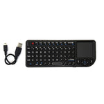 A8 Mini Wireless Mouse And Keyboard With Laser Touchpad Keyboard, English White Backlight, English Colorful Backlight