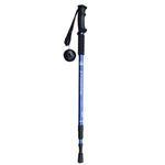 JUNGLELEOPARD 3-Section Straight Handle Aluminum Trekking Pole Multifunctional Walking Hand Crutches, Silver White#66-135cm, Red#66-135cm, Blue#66-135cm, Black#66-135cm