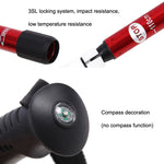 JUNGLELEOPARD 3-Section Straight Handle Aluminum Trekking Pole Multifunctional Walking Hand Crutches, Silver White#66-135cm, Red#66-135cm, Blue#66-135cm, Black#66-135cm