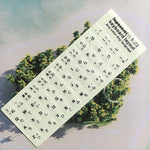 3 PCS Luminous Keyboard Stickers Notebook Desktop Computer Keyboard Stickers, English Arabic, Russian Black Word, English, Italian, German, Spanish, Japanese, French, Korean, Hebrew, Thai