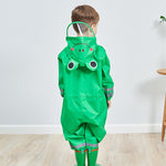 Children One-Piece Raincoat Boys And Girls Lightweight Hooded Poncho, S, M, L