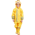 Children One-Piece Raincoat Boys And Girls Lightweight Hooded Poncho, S, M, L