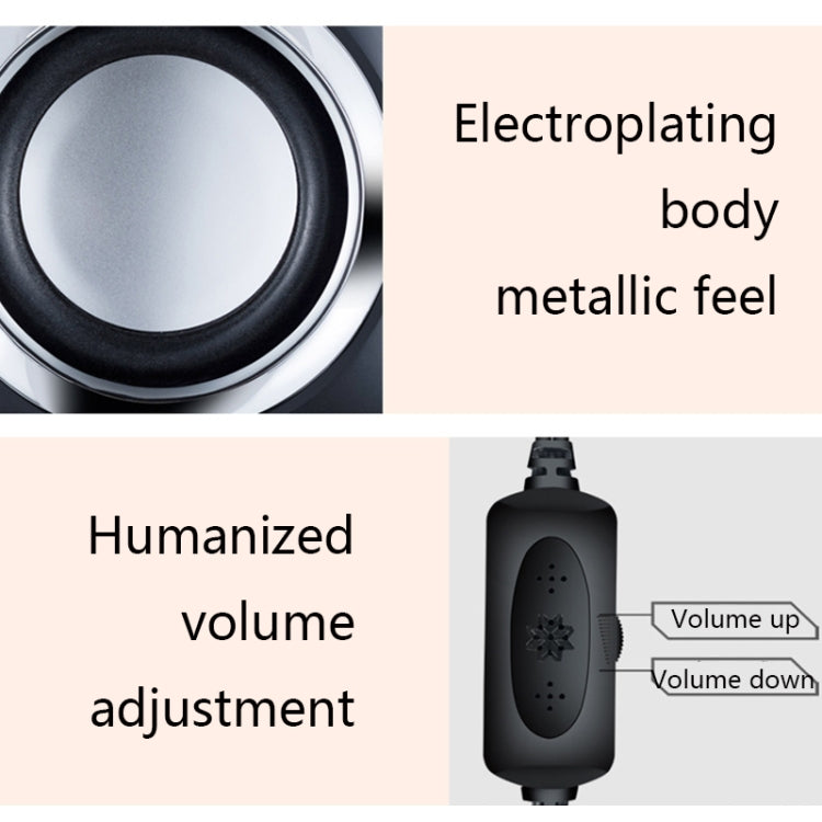 YEEZE A1 Multimedia USB2.0 Desktop Speaker Mini Computer Notebook Speaker, White Blue, White Green, White Purple, White Orange, Black Blue, Black Green, Black Purple, Black Prange, Electroplated Black Gold, Electroplated White, Electroplated Black     ...