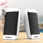 YEEZE S4 Notebook PC Mini Speaker Wired USB 2.0 Portable Speaker, White, Black