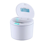 EXPED SMART Desktop Smart Induction Electric Storage Box Car Office Trash Can, Specification:, 3L Battery Version (White), 3L Battery Version (Khaki), 5L Battery Version (White), 5L Battery Version (Khaki), 3L USB Charging (White), 3L USB Charging (Kha...