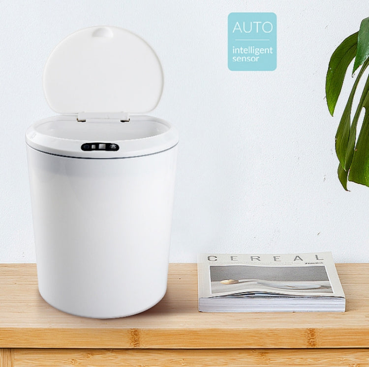 EXPED SMART Desktop Smart Induction Electric Storage Box Car Office Trash Can, Specification:, 3L Battery Version (White), 3L Battery Version (Khaki), 5L Battery Version (White), 5L Battery Version (Khaki), 3L USB Charging (White), 3L USB Charging (Kha...