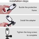 Sunnylife IST-Q9439 for Insta360 GO Mount Bracket Stabilizer, Camera Frame Adapter, Backpack Clip, Tripod