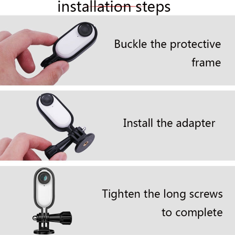 Sunnylife IST-Q9439 for Insta360 GO Mount Bracket Stabilizer, Camera Frame Adapter, Backpack Clip, Tripod