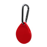 2 PCS Drop Shape  Shockproof Anti-scratch Silicone Protective Case with Carabiner for AirTag 2nd Gen / AirTag 1st Gen