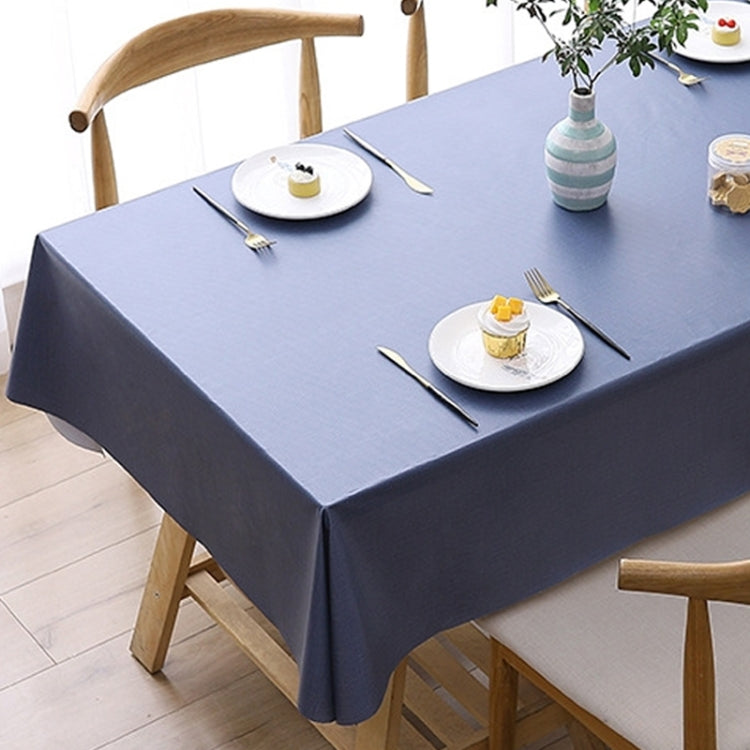 Solid Color PVC Waterproof Oil-Proof And Scald-Proof Disposable Tablecloth, 140x140cm, 140x180cm, 140x220cm