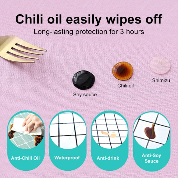 Solid Color PVC Waterproof Oil-Proof And Scald-Proof Disposable Tablecloth, 140x140cm, 140x180cm, 140x220cm