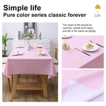 Solid Color PVC Waterproof Oil-Proof And Scald-Proof Disposable Tablecloth, 140x140cm, 140x180cm, 140x220cm