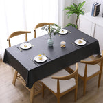 Solid Color PVC Waterproof Oil-Proof And Scald-Proof Disposable Tablecloth, 140x140cm, 140x180cm, 140x220cm