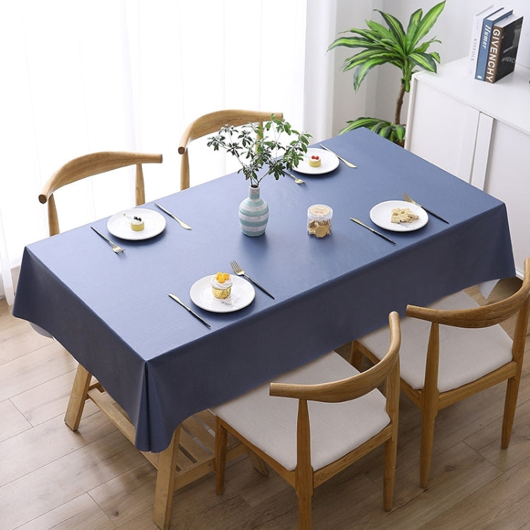 Solid Color PVC Waterproof Oil-Proof And Scald-Proof Disposable Tablecloth, 140x140cm, 140x180cm, 140x220cm