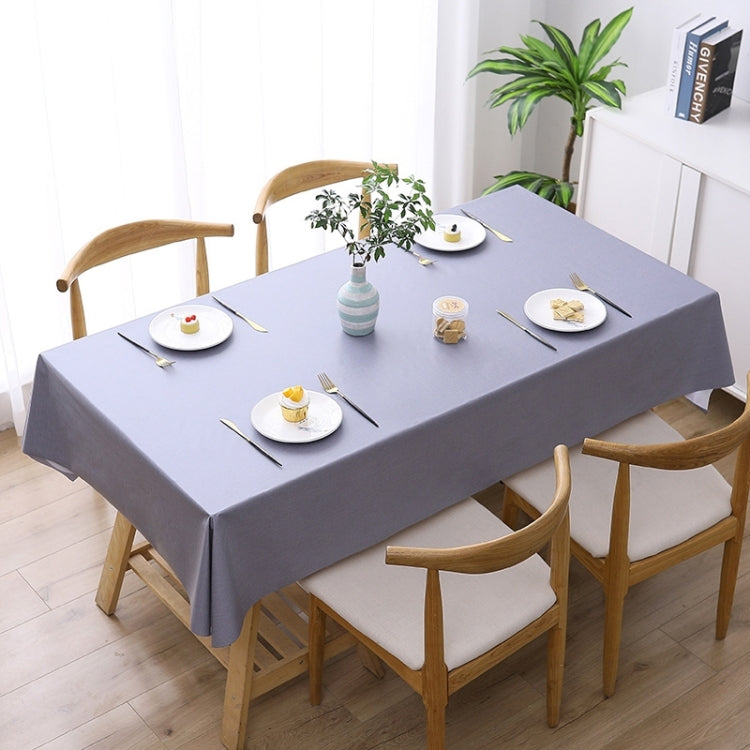 Solid Color PVC Waterproof Oil-Proof And Scald-Proof Disposable Tablecloth, 140x140cm, 140x180cm, 140x220cm