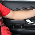 Car Arm Handle Seat Left Hand Elbow Tray Universal Leather Increasing Pad Central Armrest Box, Black+Black line, Beige, Brown, Gray, Black+White Line, Black+Red Line