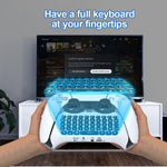 JYS-P5121 Bluetooth Wireless Handle Keyboard Can Chat Voice External Keyboard Suitable For PS5, Note: Without Handle, JYS-P5121 (Grey)