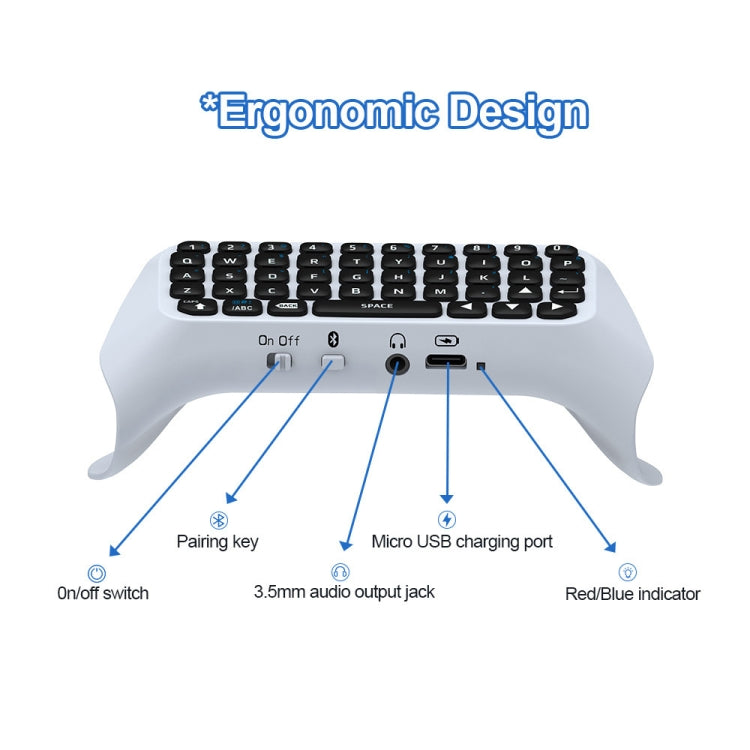 JYS-P5121 Bluetooth Wireless Handle Keyboard Can Chat Voice External Keyboard Suitable For PS5, JYS-P5121