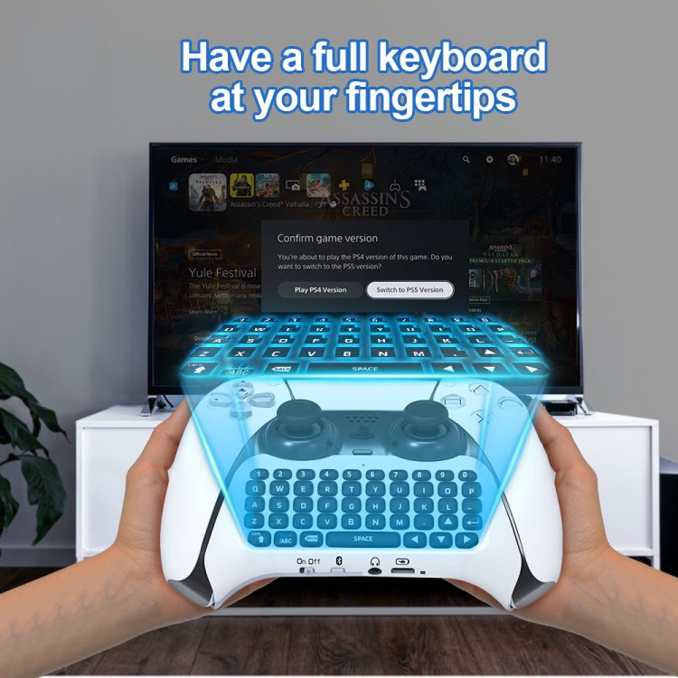 JYS-P5121 Bluetooth Wireless Handle Keyboard Can Chat Voice External Keyboard Suitable For PS5, JYS-P5121