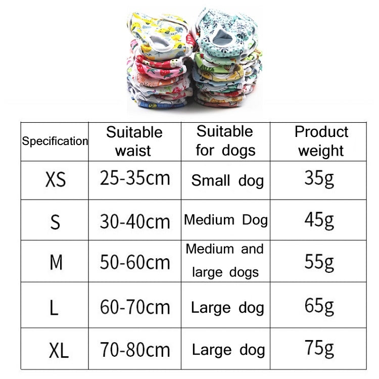 Female Dog Physiological Pants Dog Estrus Anti-Harassment Pants, XS, S