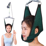 Door-Hanging Cervical Spine Traction Sling Household Cervical Spine Stretcher, Gray, Green