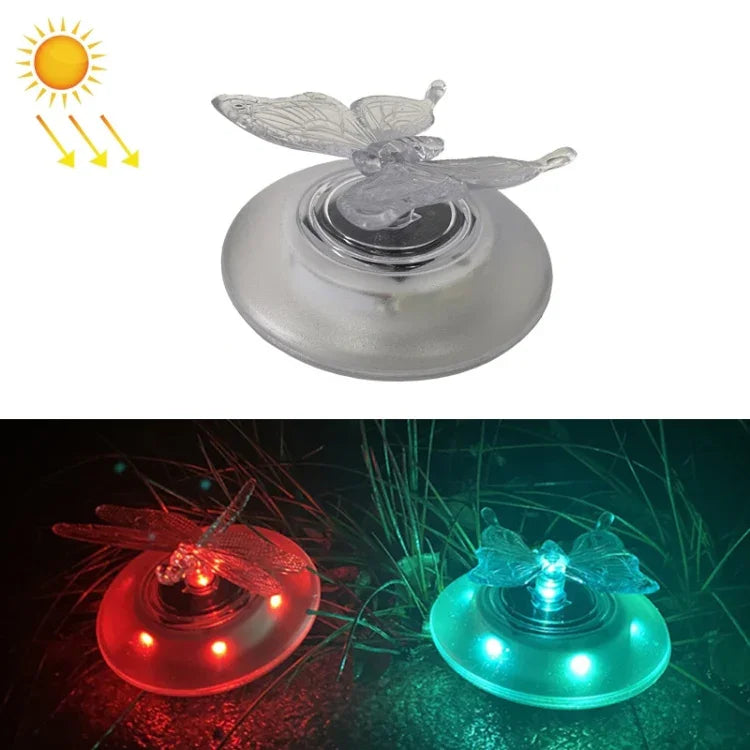 Solar Pool Floating Light Outdoor Villa Swimming Pool RGB Light Garden Grass Light, Butterfly, Dragonfly