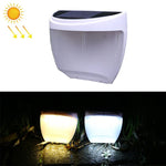 8 LED Light Control Solar Garden Wall Light Outdoor Fence Light Lawn Light Street Lamp, White Light, Warm Light