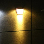 8 LED Light Control Solar Garden Wall Light Outdoor Fence Light Lawn Light Street Lamp, White Light, Warm Light