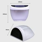 8 LED Light Control Solar Garden Wall Light Outdoor Fence Light Lawn Light Street Lamp, White Light, Warm Light