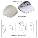 8 LED Light Control Solar Garden Wall Light Outdoor Fence Light Lawn Light Street Lamp, White Light, Warm Light