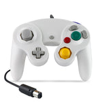 2 PCS Single Point Vibrating Controller Wired Game Controller For Nintendo NGC / Wii, White, Pink, Yellow, Red, Purple, Green, Blue, Black, Silver, Orange