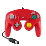 2 قطعة وحدة تحكم ألعاب سلكية بنقطة اهتزاز واحدة لجهاز Nintendo NGC / Wii، أبيض، وردي، أصفر، أحمر، بنفسجي، أخضر، أزرق، أسود، فضي، برتقالي