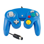 2 قطعة وحدة تحكم ألعاب سلكية بنقطة اهتزاز واحدة لجهاز Nintendo NGC / Wii، أبيض، وردي، أصفر، أحمر، بنفسجي، أخضر، أزرق، أسود، فضي، برتقالي