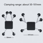 Metal Six Claw Cycling Mobile Phone Bracket Bicycle Motorcycle Electric Car Mobile Phone Bracket, Handle Installation, Rearview Mirror Installation